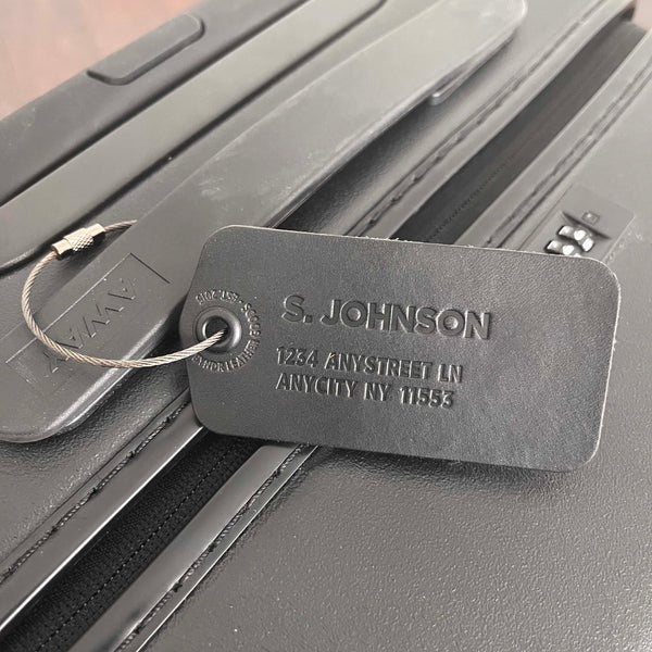 Personalized Leather Luggage Tags