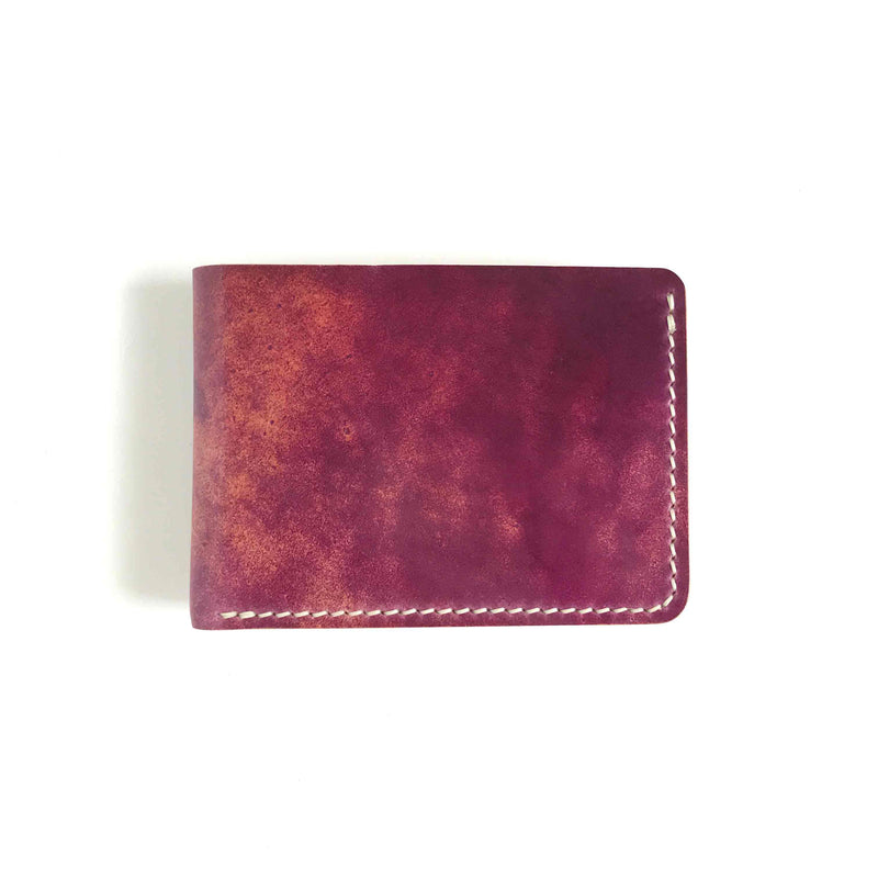 6-Pocket Billfold - Shell Cordovan - Red Marbled Rocado + Natural