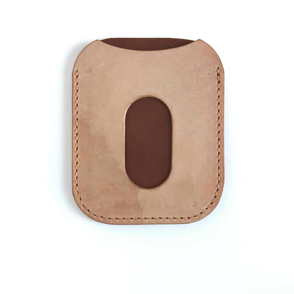 Double Pocket Cardholder - Shell Cordovan - Natural