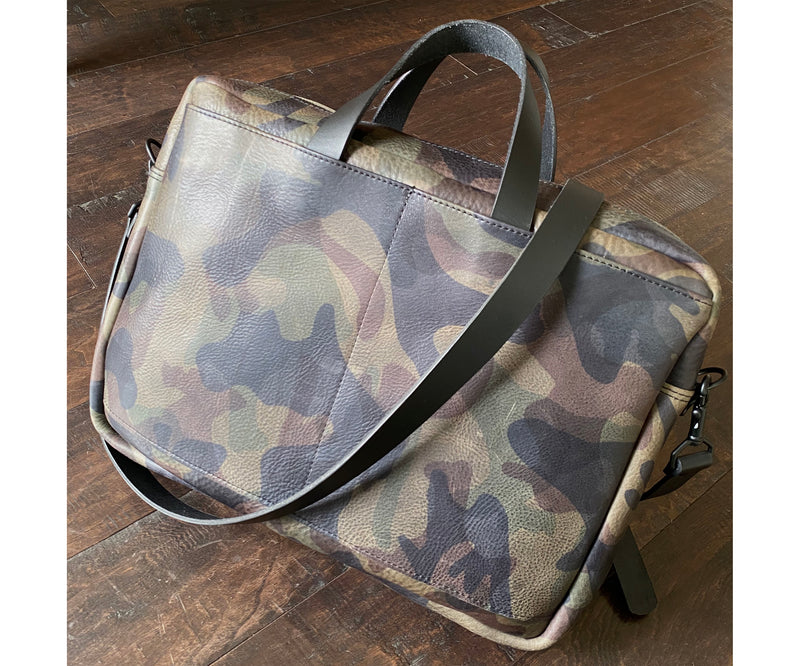 BYNDR CAMO Laptop Messenger bag - BYNDR LEATHER GOODS