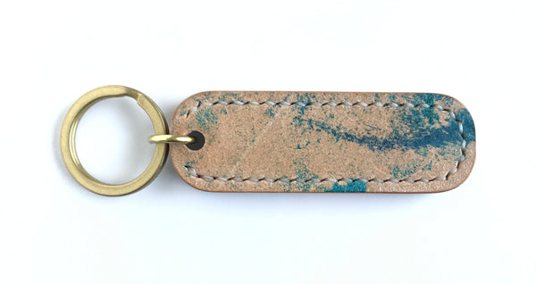 Heavyweight Keychain - Shell Cordovan - Turquoise Marbled Rocado
