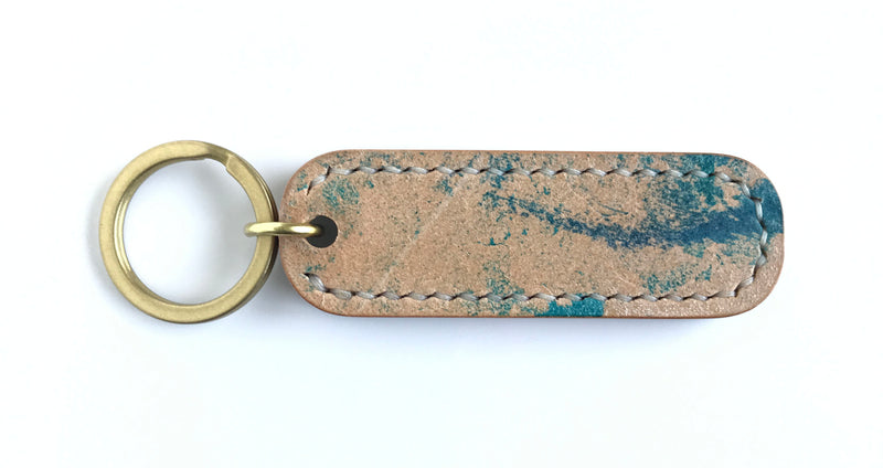 Heavyweight Keychain - Shell Cordovan - Turquoise Marbled Rocado