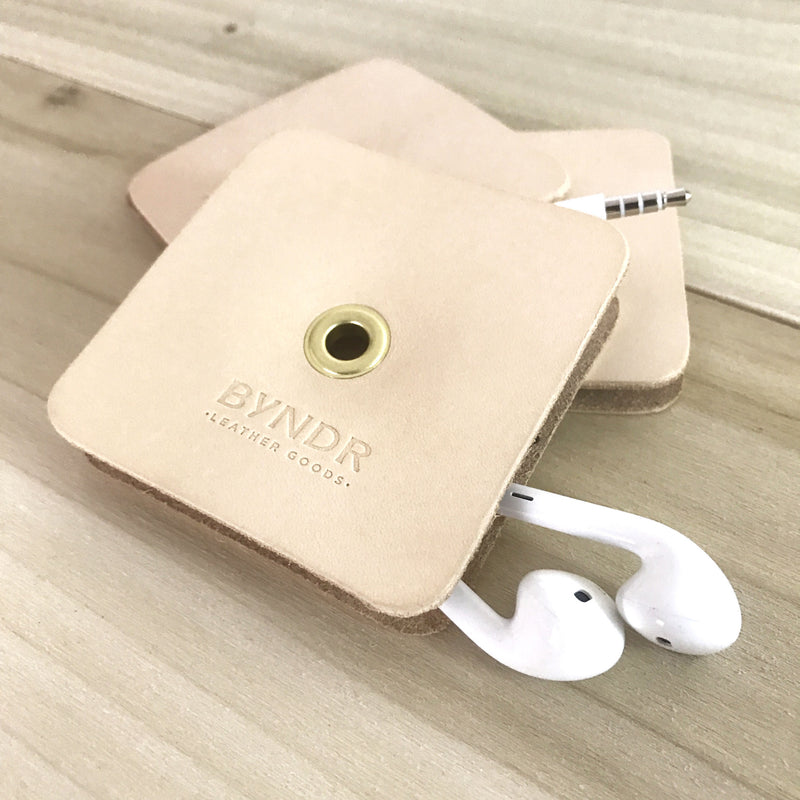 BYNDR Spool Earbud Holder - BYNDR LEATHER GOODS